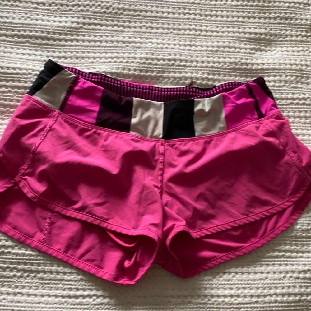 Lululemon pink shorts